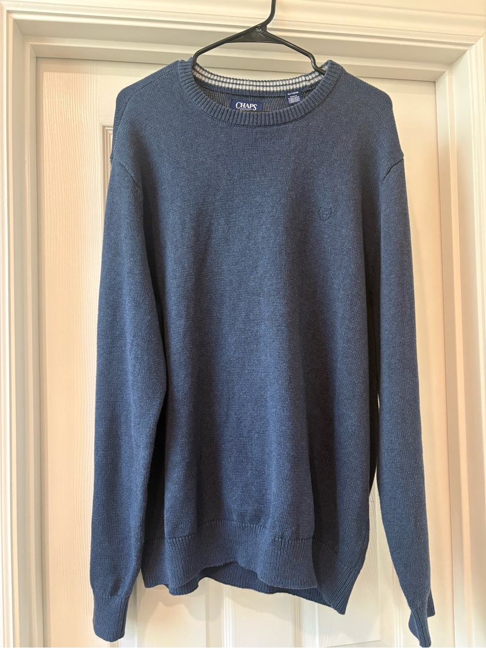 Chaps Men’s Crewneck Sweater in Dark Blue